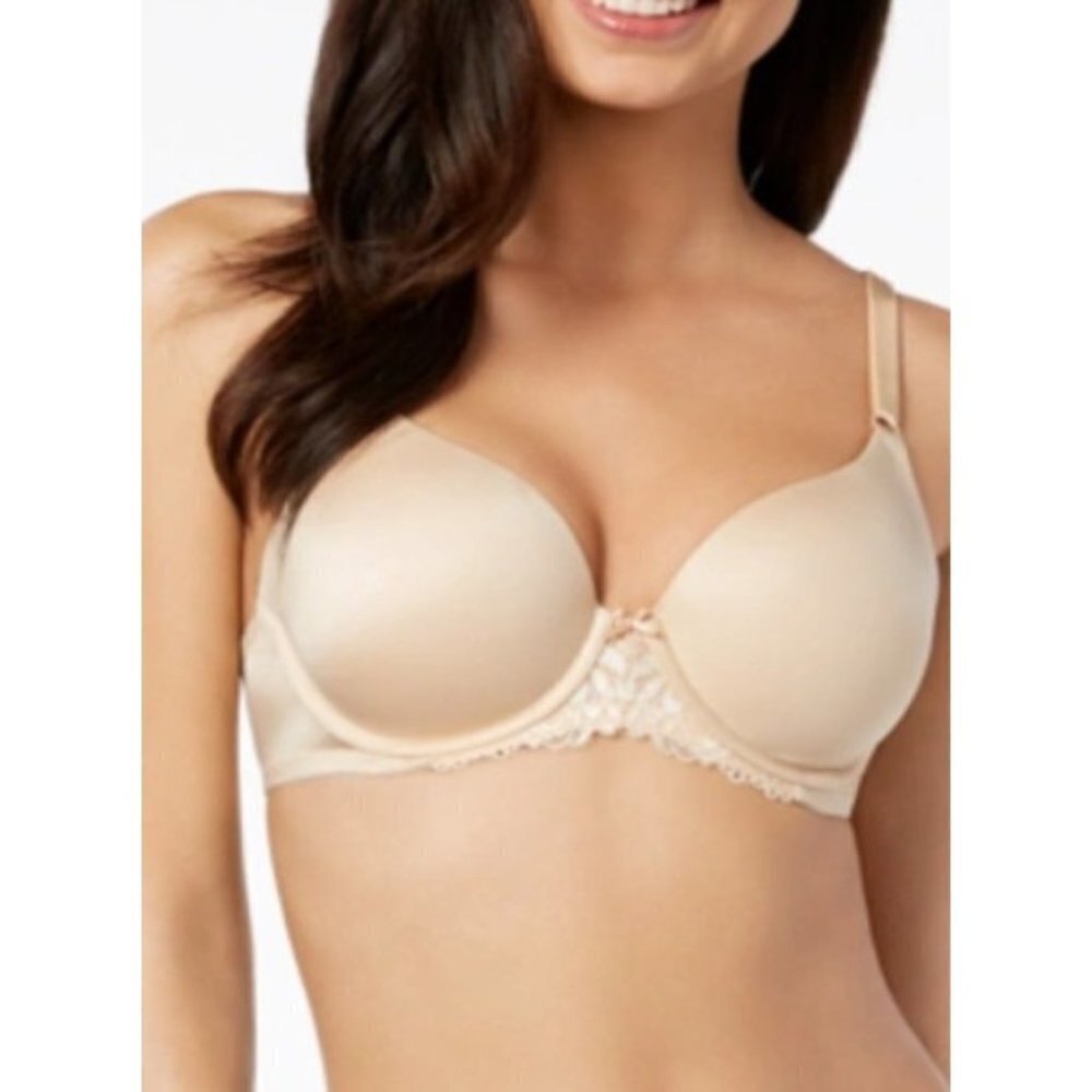 INC International Concepts Size 38B Perfect Coverage Smooth T-Shirt Bra Nude 835